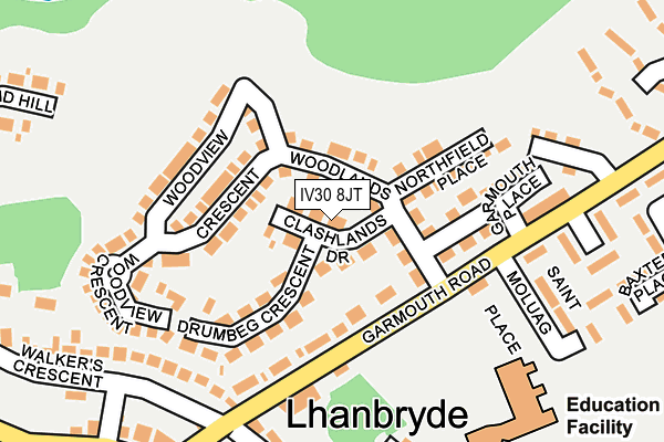 IV30 8JT map - OS OpenMap – Local (Ordnance Survey)