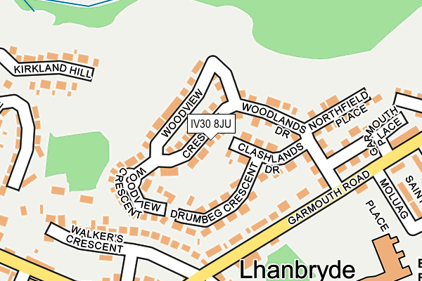 IV30 8JU map - OS OpenMap – Local (Ordnance Survey)