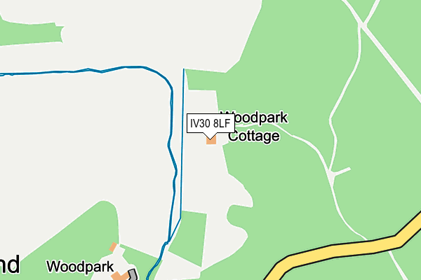 IV30 8LF map - OS OpenMap – Local (Ordnance Survey)