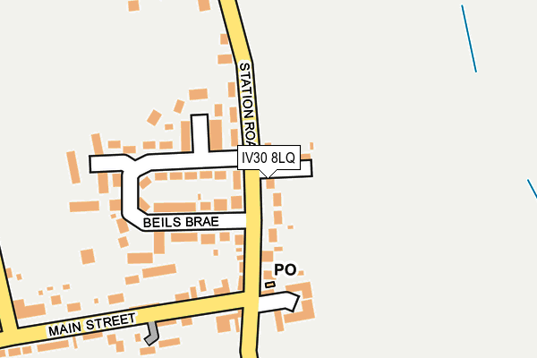 IV30 8LQ map - OS OpenMap – Local (Ordnance Survey)