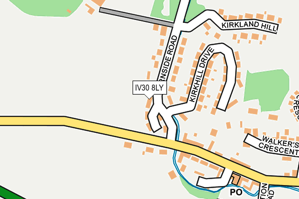 IV30 8LY map - OS OpenMap – Local (Ordnance Survey)