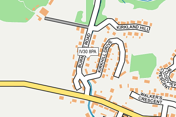 IV30 8PA map - OS OpenMap – Local (Ordnance Survey)