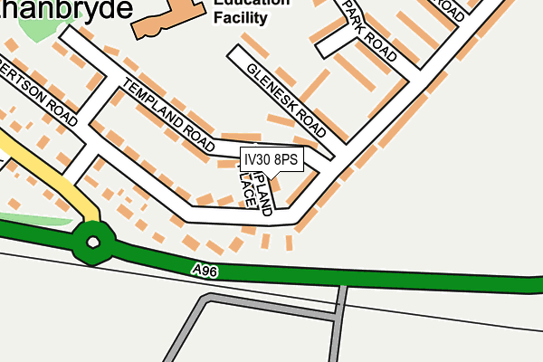 IV30 8PS map - OS OpenMap – Local (Ordnance Survey)