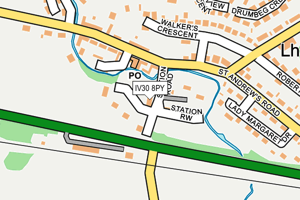 IV30 8PY map - OS OpenMap – Local (Ordnance Survey)