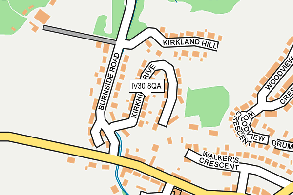 IV30 8QA map - OS OpenMap – Local (Ordnance Survey)