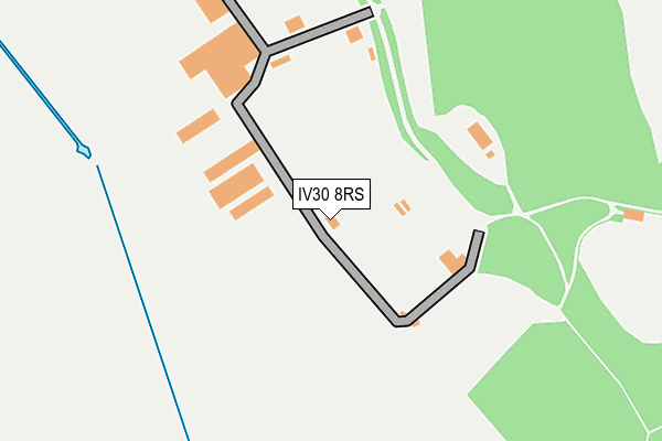 IV30 8RS map - OS OpenMap – Local (Ordnance Survey)