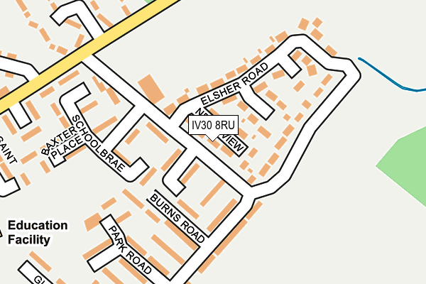 IV30 8RU map - OS OpenMap – Local (Ordnance Survey)