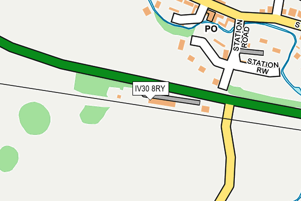 IV30 8RY map - OS OpenMap – Local (Ordnance Survey)