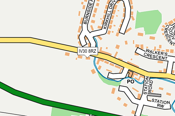 IV30 8RZ map - OS OpenMap – Local (Ordnance Survey)