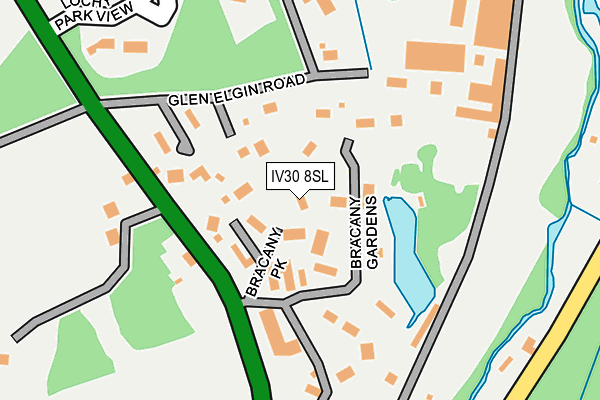 IV30 8SL map - OS OpenMap – Local (Ordnance Survey)