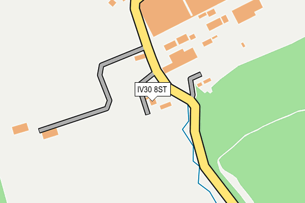 IV30 8ST map - OS OpenMap – Local (Ordnance Survey)