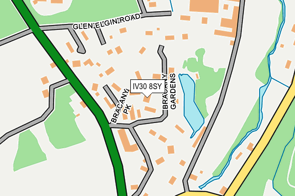 IV30 8SY map - OS OpenMap – Local (Ordnance Survey)
