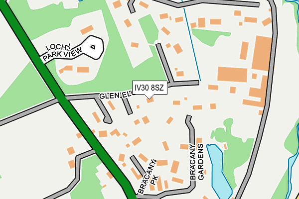 IV30 8SZ map - OS OpenMap – Local (Ordnance Survey)
