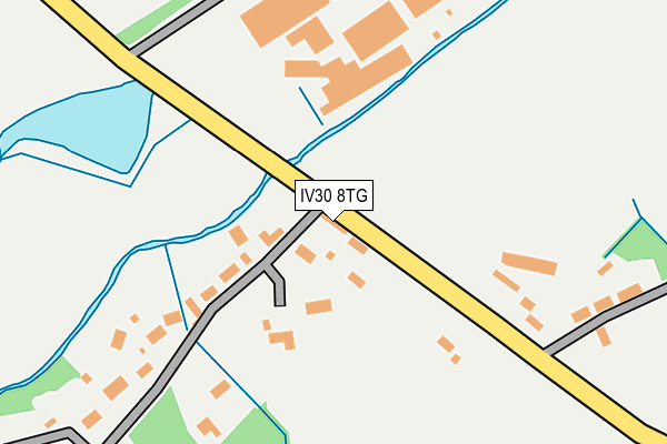 IV30 8TG map - OS OpenMap – Local (Ordnance Survey)
