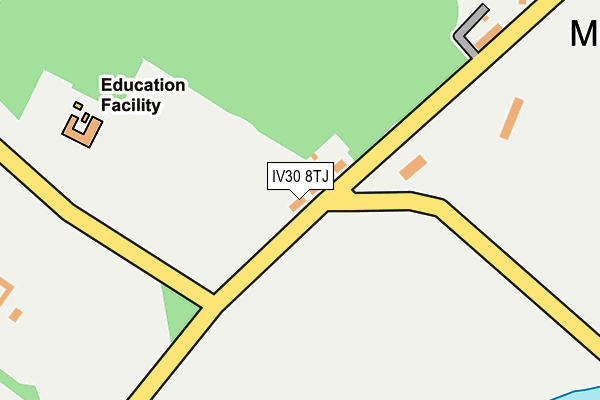 IV30 8TJ map - OS OpenMap – Local (Ordnance Survey)