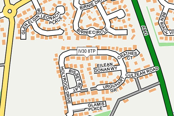 IV30 8TP map - OS OpenMap – Local (Ordnance Survey)