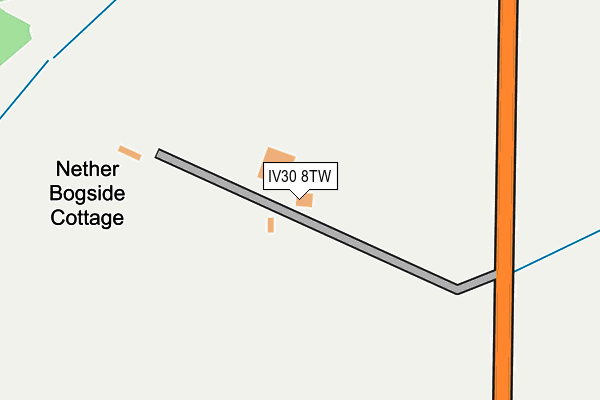 IV30 8TW map - OS OpenMap – Local (Ordnance Survey)
