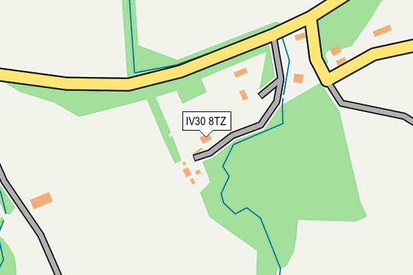IV30 8TZ map - OS OpenMap – Local (Ordnance Survey)