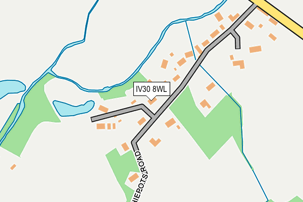 IV30 8WL map - OS OpenMap – Local (Ordnance Survey)