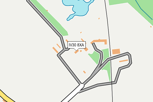 IV30 8XA map - OS OpenMap – Local (Ordnance Survey)