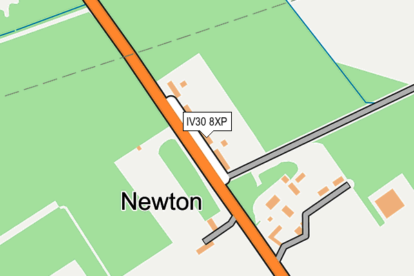 IV30 8XP map - OS OpenMap – Local (Ordnance Survey)