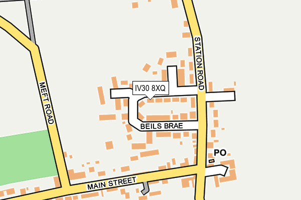 IV30 8XQ map - OS OpenMap – Local (Ordnance Survey)