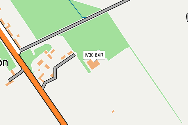 IV30 8XR map - OS OpenMap – Local (Ordnance Survey)