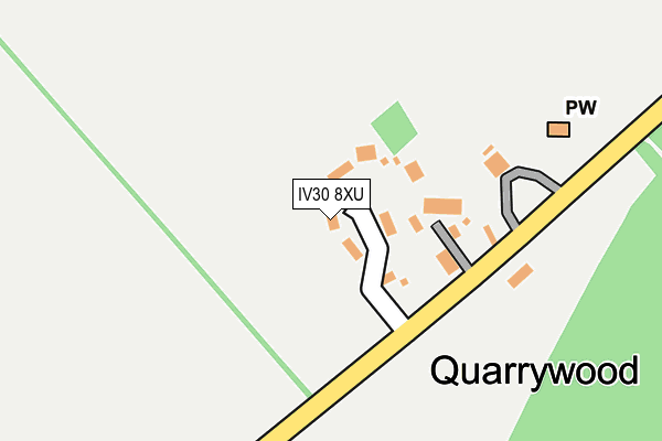 IV30 8XU map - OS OpenMap – Local (Ordnance Survey)