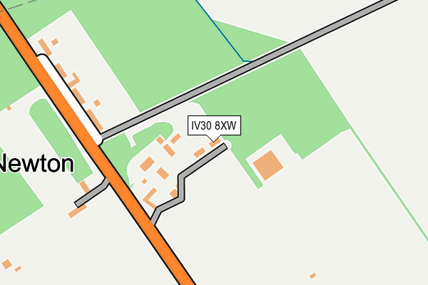 IV30 8XW map - OS OpenMap – Local (Ordnance Survey)