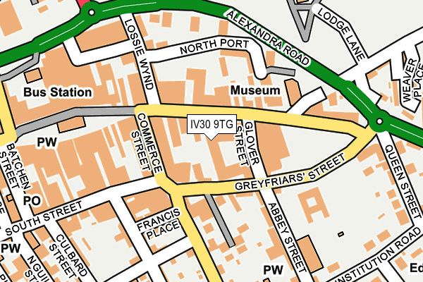 IV30 9TG map - OS OpenMap – Local (Ordnance Survey)