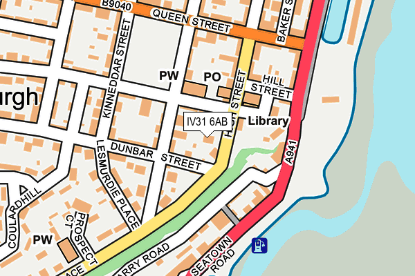 IV31 6AB map - OS OpenMap – Local (Ordnance Survey)