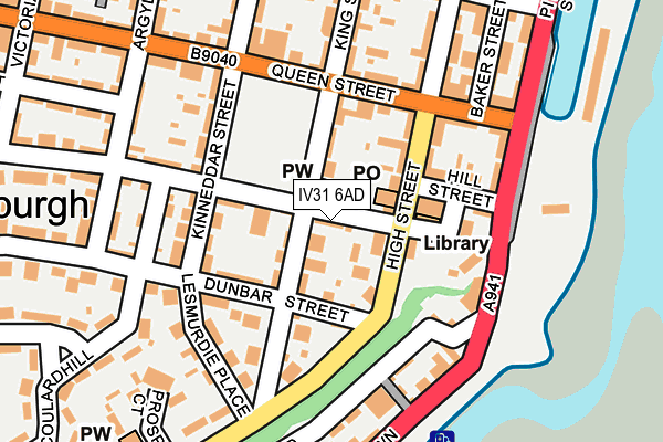IV31 6AD map - OS OpenMap – Local (Ordnance Survey)