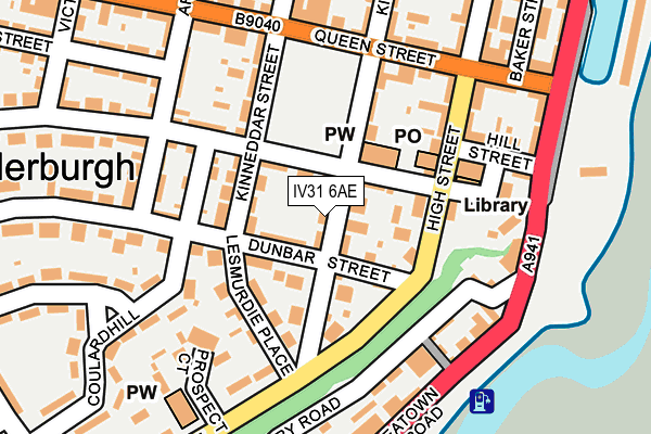 IV31 6AE map - OS OpenMap – Local (Ordnance Survey)