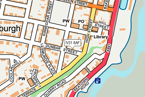 IV31 6AF map - OS OpenMap – Local (Ordnance Survey)