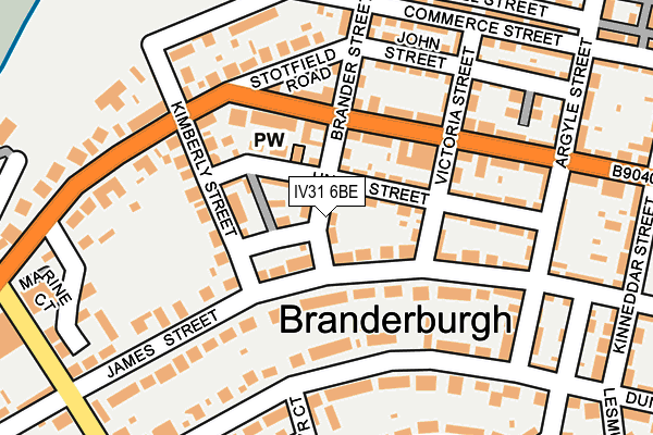 IV31 6BE map - OS OpenMap – Local (Ordnance Survey)