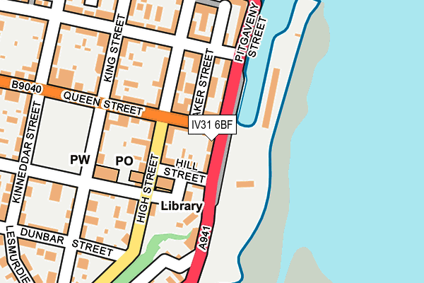 IV31 6BF map - OS OpenMap – Local (Ordnance Survey)