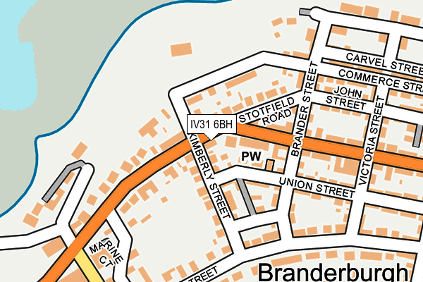 IV31 6BH map - OS OpenMap – Local (Ordnance Survey)