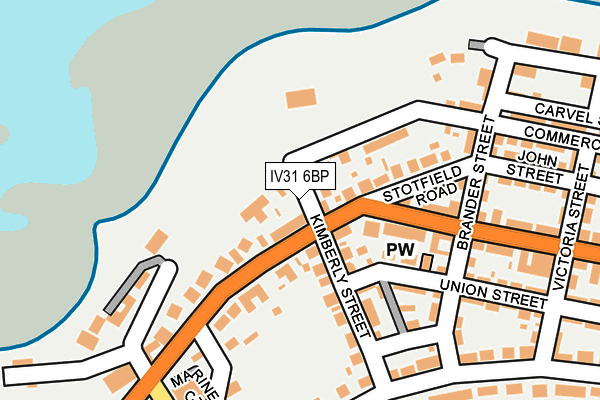 IV31 6BP map - OS OpenMap – Local (Ordnance Survey)