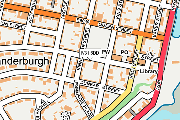 IV31 6DD map - OS OpenMap – Local (Ordnance Survey)