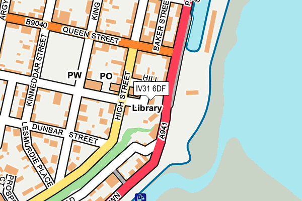 IV31 6DF map - OS OpenMap – Local (Ordnance Survey)