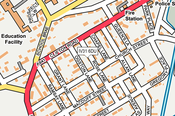IV31 6DU map - OS OpenMap – Local (Ordnance Survey)