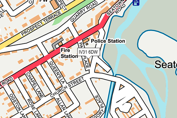 IV31 6DW map - OS OpenMap – Local (Ordnance Survey)