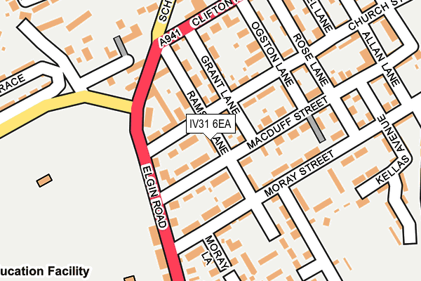 IV31 6EA map - OS OpenMap – Local (Ordnance Survey)