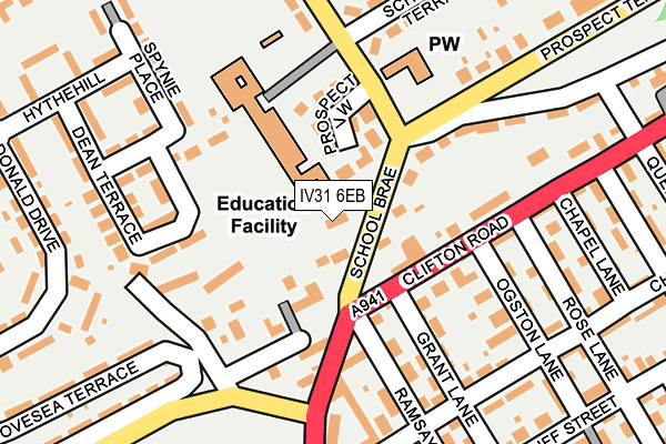 IV31 6EB map - OS OpenMap – Local (Ordnance Survey)