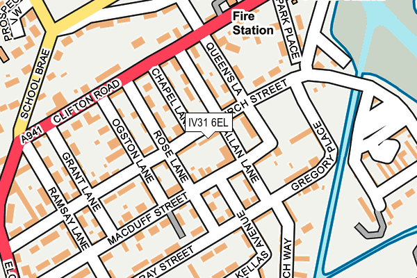 IV31 6EL map - OS OpenMap – Local (Ordnance Survey)