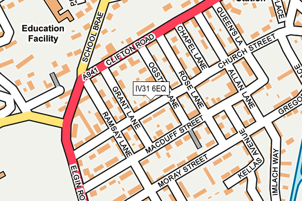 IV31 6EQ map - OS OpenMap – Local (Ordnance Survey)