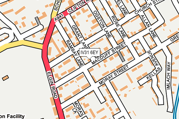 IV31 6EY map - OS OpenMap – Local (Ordnance Survey)
