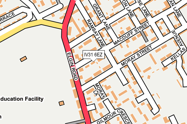 IV31 6EZ map - OS OpenMap – Local (Ordnance Survey)