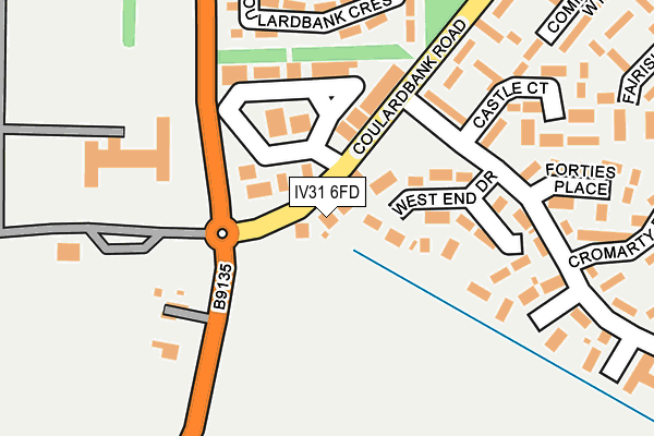 IV31 6FD map - OS OpenMap – Local (Ordnance Survey)