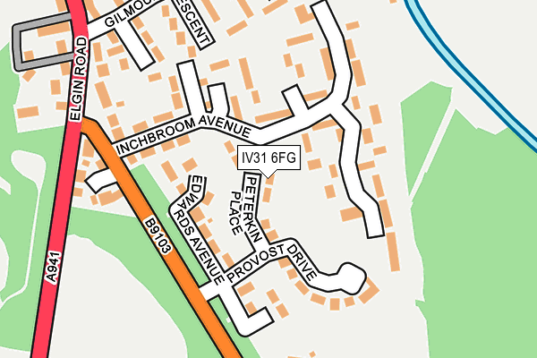 IV31 6FG map - OS OpenMap – Local (Ordnance Survey)